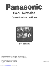 Panasonic CT-13R24D User Manual