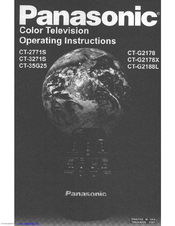 Panasonic CT-G2178X User Manual