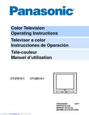 Panasonic CT-27E13-1 Operating Instructions Manual