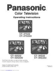 Panasonic CT-27G32 User Manual