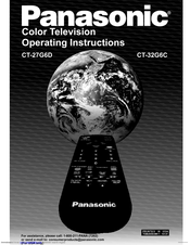Panasonic CT-27G6D Operating Instructions Manual