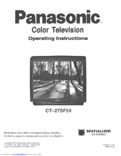 Panasonic CT-27SF24 Operating Instructions Manual