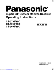 Panasonic CT-32XF36C Operating Instructions Manual