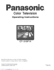 Panasonic CT-31SF14V Operating Instructions Manual