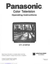 Panasonic CT-31SF24 Operating Instructions Manual