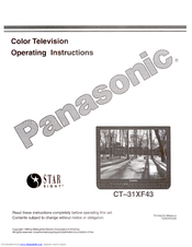 Panasonic CT-31XF43U Operating Instructions Manual