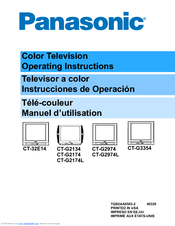 Panasonic CT-32E14 Operating Instructions Manual