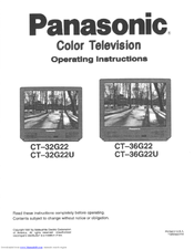 Panasonic CT-32G22 User Manual