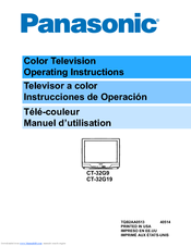 Panasonic CT-32G19 Operating Instructions Manual