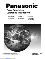 Panasonic CT-F3442X Operating Instructions Manual