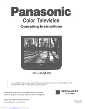 Panasonic CT-36SF24 User Manual