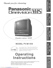 Panasonic OmniVision PV-M1338 User Manual