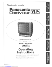 Panasonic OmniVision PV-M2066 User Manual