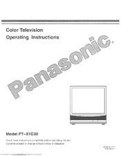 Panasonic PT-51G30 Operating Instructions Manual