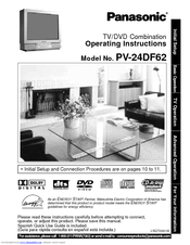 Panasonic PV24DF62 - DVD COMBO Operating Instructions Manual