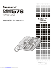 Panasonic VB44020 - DBS 576 PORT SYS OP Technical Manual