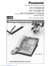 Panasonic Easa-Phone KXT-3185-B Operating Instructions Manual