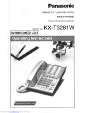 Panasonic KX-T3280 - Speakerphone With Intercom Operating Instructions Manual