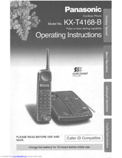 Panasonic KXT4168B - TELEPHONE EQUIPMENTS Operating Instructions Manual