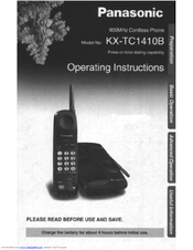 Panasonic KX-TC1410B User Manual
