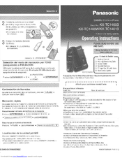 Panasonic KXTC1460B - CORDLESS 900 ANALOG User Manual