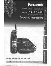 Panasonic KX-TC1520B User Manual