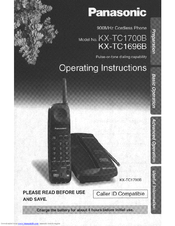 Panasonic KX-TC1700B User Manual