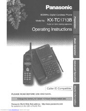Panasonic KX-TC1713B User Manual
