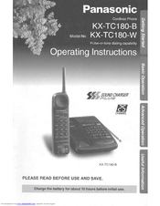 Panasonic KX-TC180-W Operating Instructions Manual