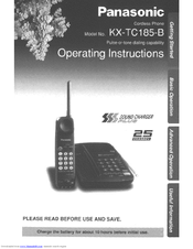 Panasonic KX-TC185B User Manual