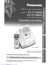 Panasonic KX-TC1866 User Manual
