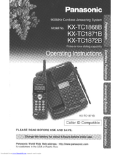 Panasonic KX-TC1871B User Manual
