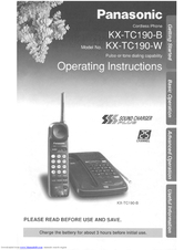 Panasonic KX-TC190W User Manual