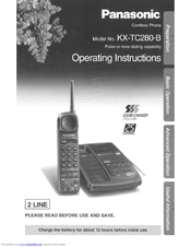Panasonic KXTC280DB - CORDLESS User Manual