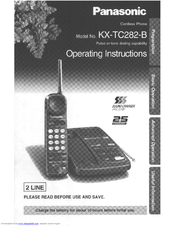 Panasonic KX-TC282B User Manual