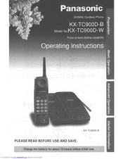 Panasonic KXTC900DB - CORDLESS 900 ANALOG User Manual
