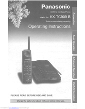 Panasonic KXTC909B - CORDLESS 900 ANALOG User Manual