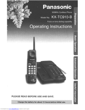 Panasonic KXTC910B - CORDLESS 900 ANALOG User Manual