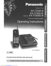 Panasonic KX-TC930B User Manual