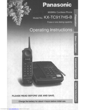 Panasonic KX-TC917HSB User Manual