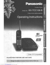Panasonic KX-TCC106B User Manual