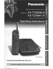 Panasonic KXTCM941B - CORDLESS 900 ANALOG User Manual