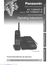 Panasonic KXTCM940B - CORDLESS 900 ANALOG User Manual