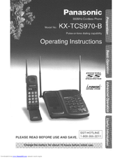 Panasonic KX-TCS970B User Manual