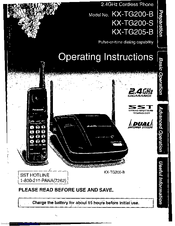 Panasonic KX-TG205-B Operating Instructions Manual