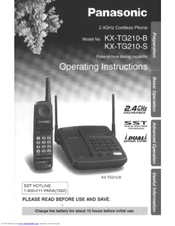 Panasonic KX-TG210-S Operating Instructions Manual