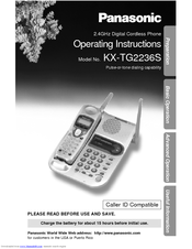 Panasonic KX-TG2236S Operating Instructions Manual
