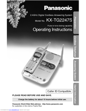 Panasonic KX-TG2247S Operating Instructions Manual
