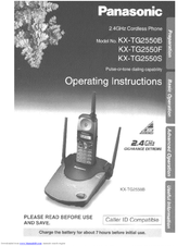 Panasonic KX-TG2550 User Manual