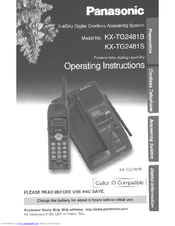 Panasonic KX-TG2481S - 2.4 GHz Cordless Telephone Operating Instructions Manual